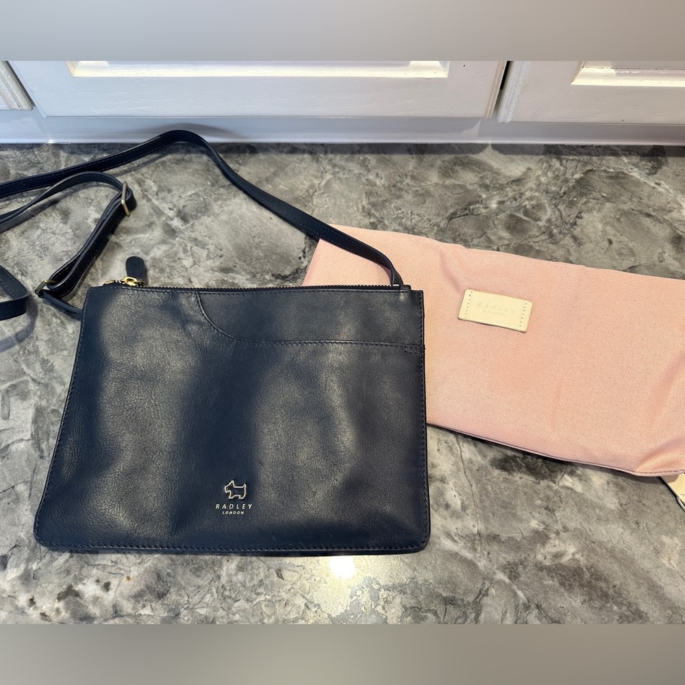 Radley London Navy Leather Crossbody